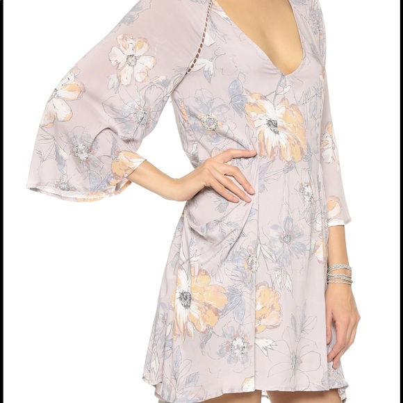 Free People Eyes On You Printed Dress in Navy Combo - Picture 4 of 14